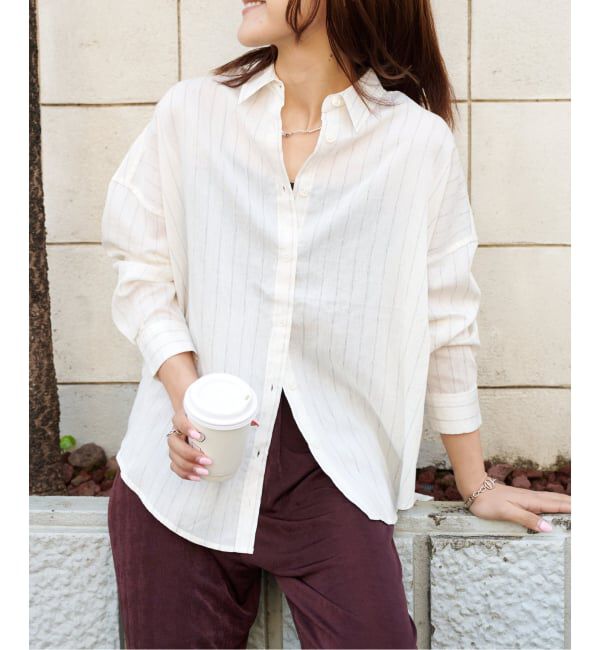 OUTDOOR PRODUCTS Usual Things「≪予約 追加≫レーヨンリネンシャツ」|シャツ・ブラウス|