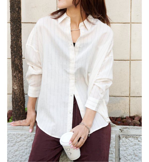 OUTDOOR PRODUCTS Usual Things「≪予約 追加≫レーヨンリネンシャツ」|シャツ・ブラウス|