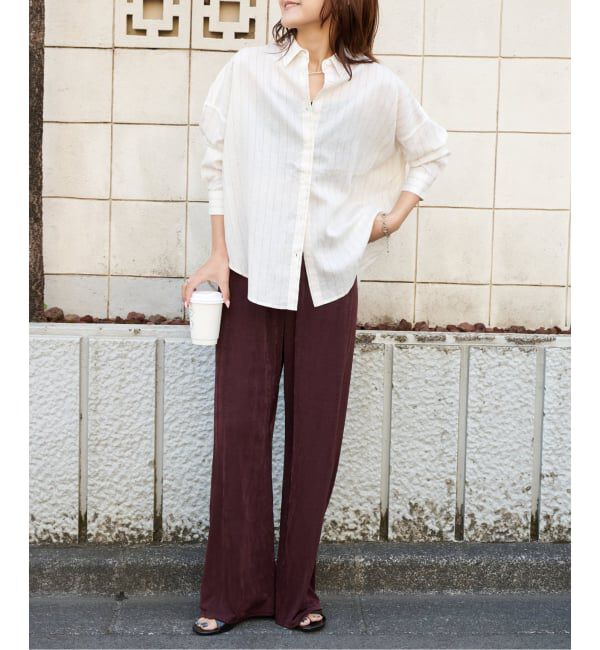 OUTDOOR PRODUCTS Usual Things「≪予約 追加≫レーヨンリネンシャツ」|シャツ・ブラウス|