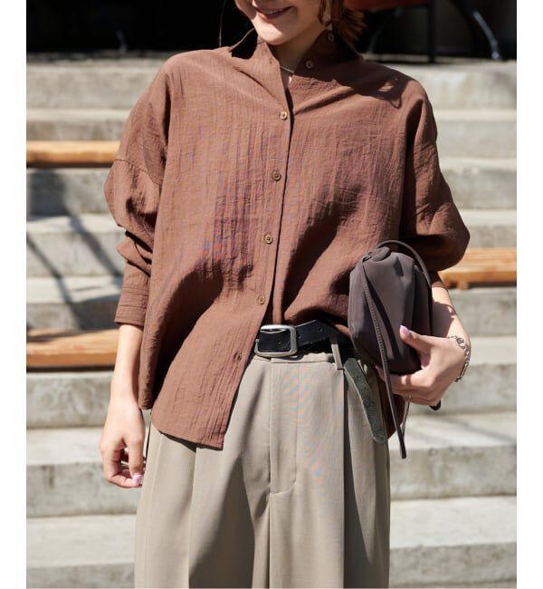 OUTDOOR PRODUCTS Usual Things「≪予約 追加≫レーヨンリネンシャツ」|シャツ・ブラウス|