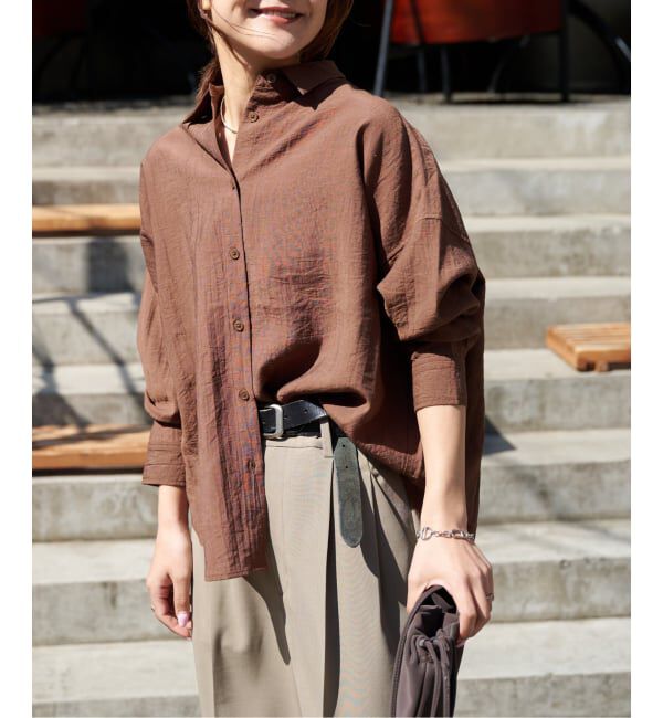 OUTDOOR PRODUCTS Usual Things「≪予約 追加≫レーヨンリネンシャツ」|シャツ・ブラウス|