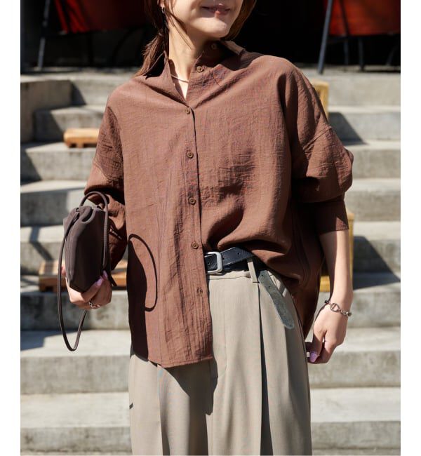 OUTDOOR PRODUCTS Usual Things「≪予約 追加≫レーヨンリネンシャツ」|シャツ・ブラウス|