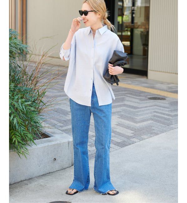 OUTDOOR PRODUCTS Usual Things「≪予約 追加≫レーヨンリネンシャツ」|シャツ・ブラウス|