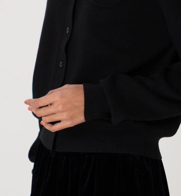 CABaN「コットンカシミヤ クルーネックカーディガン」|カーディガン|