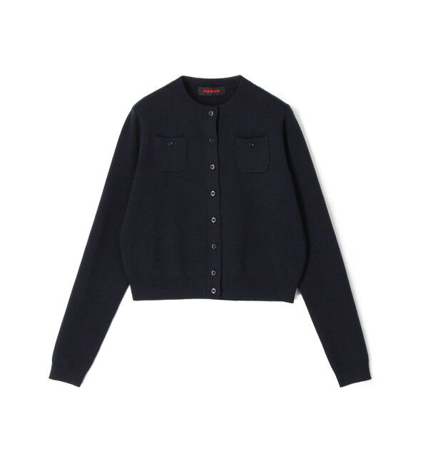 CABaN「コットンカシミヤ クルーネックカーディガン」|カーディガン|69 ネイビー