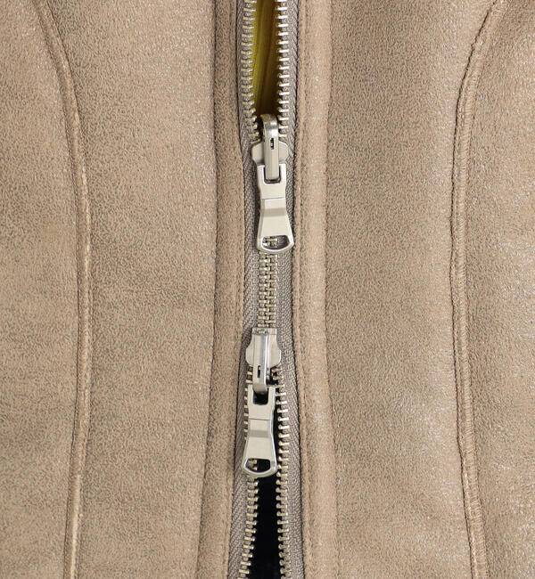 MACPHEE「エコムートン ジップアップジレ」|ベスト・ジレ|