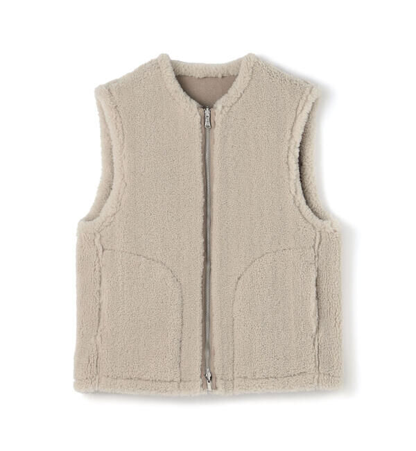 MACPHEE「エコムートン ジップアップジレ」|ベスト・ジレ|