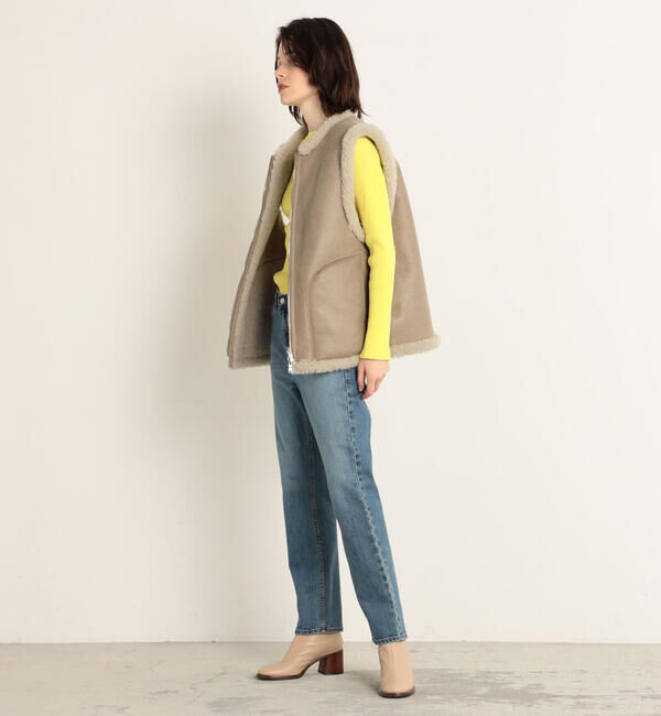 MACPHEE「エコムートン ジップアップジレ」|ベスト・ジレ|