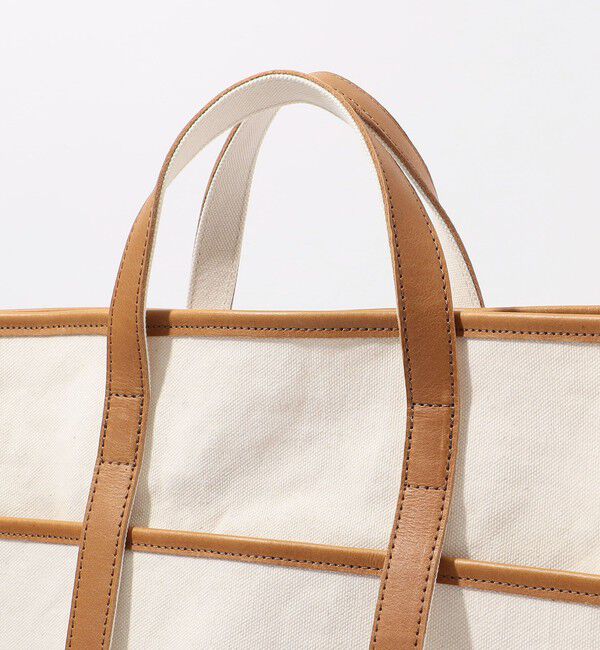 TOMORROWLAND GOODS「【別注】AMIACALVA レザーハンドルキャンバストート」|トートバッグ|