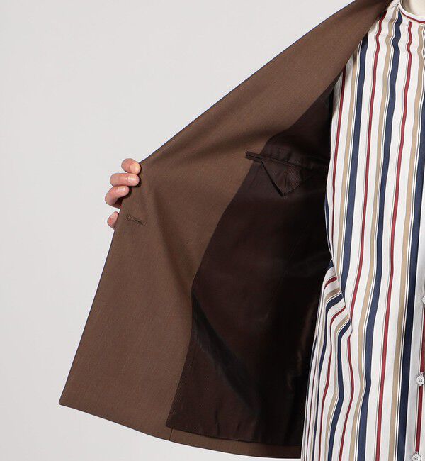 TOMORROWLAND MENS「ウールデニムシャンブレー ダブルブレステッド4Bジャケット」|テーラードジャケット|