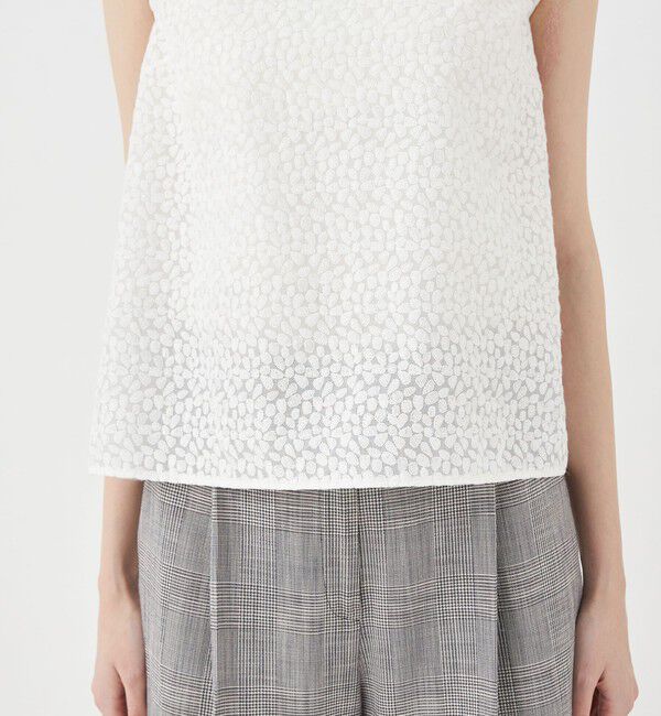 TOMORROWLAND collection「ビーンズエンブロイダリー ノースリーブブラウス」|シャツ・ブラウス|