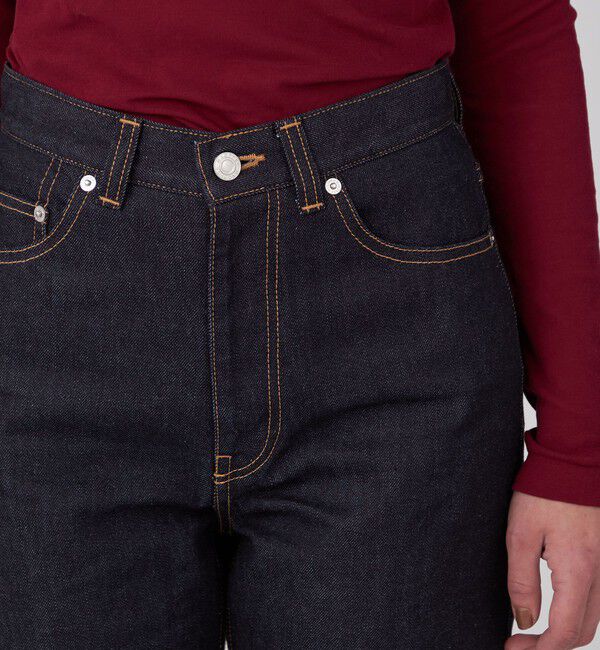 MACPHEE「コットンデニム ストレートパンツ」|デニム|