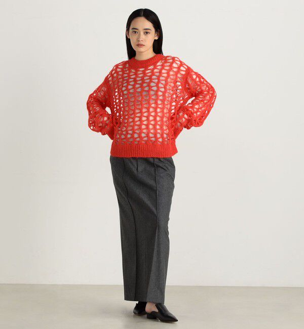 Edition「ポプリンメルトン ロングスカート」|タイト|