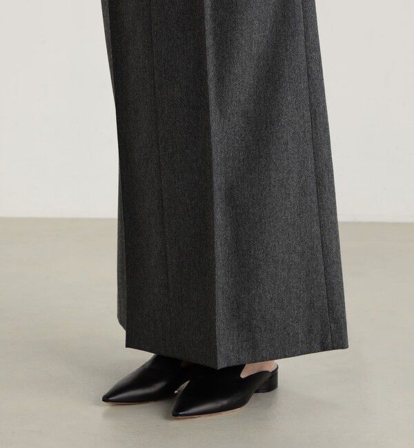 Edition「ポプリンメルトン ロングスカート」|タイト|