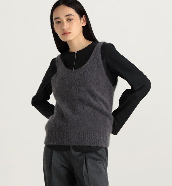 Edition「フォックスカシミヤ ニットベスト」|ベスト・ジレ|