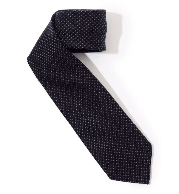 TOMORROWLAND GOODS「STEFANO BIGI ウール ドットネクタイ」|ネクタイ・蝶ネクタイ|68 ネイビー系