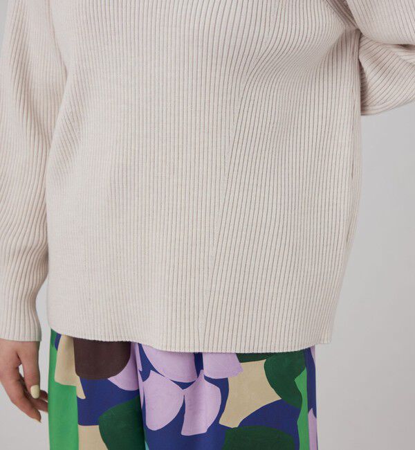 Ballsey「ウールポリエステルストレッチリブ ハイネックプルオーバー」|ニット・セーター|