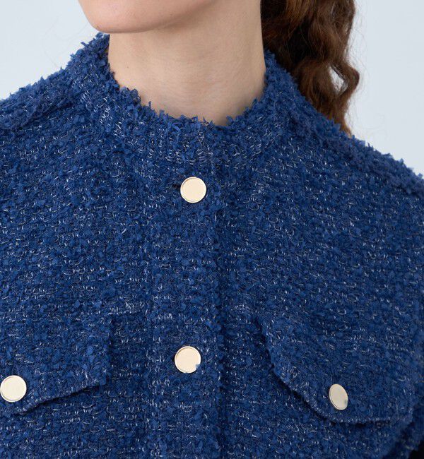 Ballsey「ミックスツイード クルーネックベスト」|ベスト・ジレ|