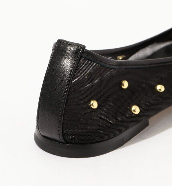 TOMORROWLAND GOODS「DEAR FRANCES バラ スタッズド メッシュ バレエ シューズ」|バレエシューズ|