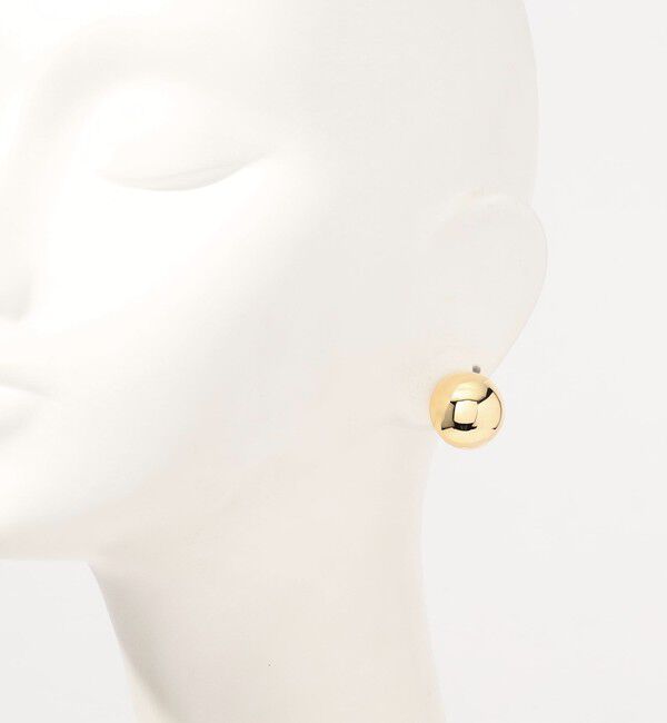 TOMORROWLAND GOODS「Annika Inez Hemisphere ゴールドピアス」|ピアス|