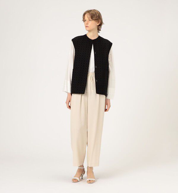 Ballsey「コットンエンブロイダリーコクーンジレ」|ベスト・ジレ|