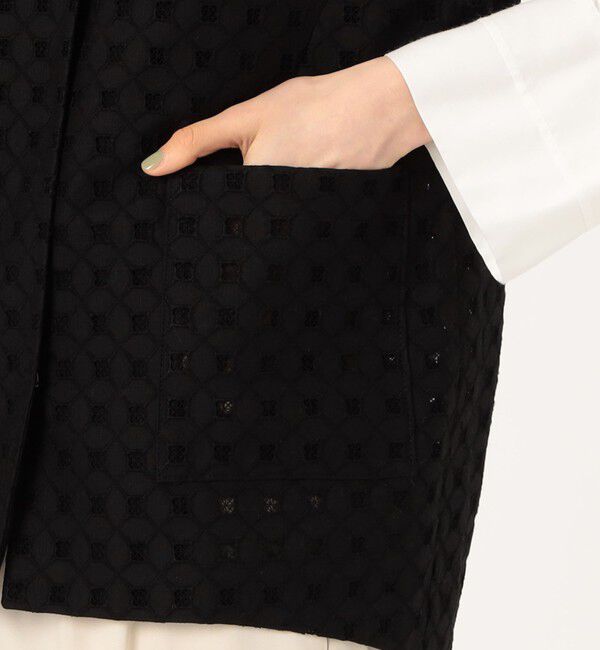 Ballsey「コットンエンブロイダリーコクーンジレ」|ベスト・ジレ|