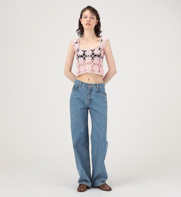 TOMORROWLAND BUYING WEAR「MOZHDEH MATIN FLOWER LACE TOP」|ベスト・ジレ|