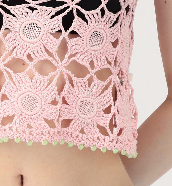 TOMORROWLAND BUYING WEAR「MOZHDEH MATIN FLOWER LACE TOP」|ベスト・ジレ|