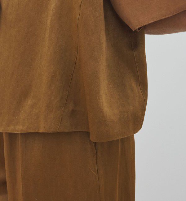 DES PRES「【WEB先行予約】ソフトサテン ハーフスリーブジャケット」|テーラードジャケット|