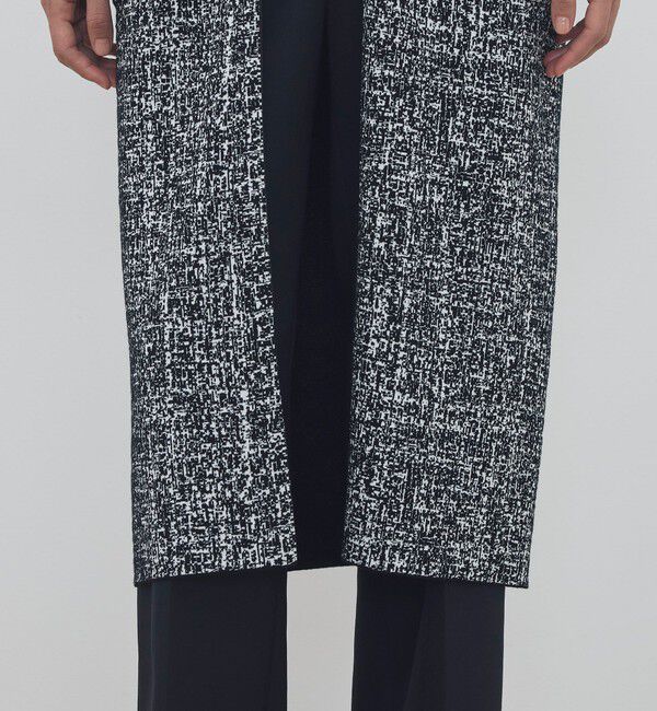 DES PRES「ツートーンジャカード Vネックロングジレ」|ベスト・ジレ|