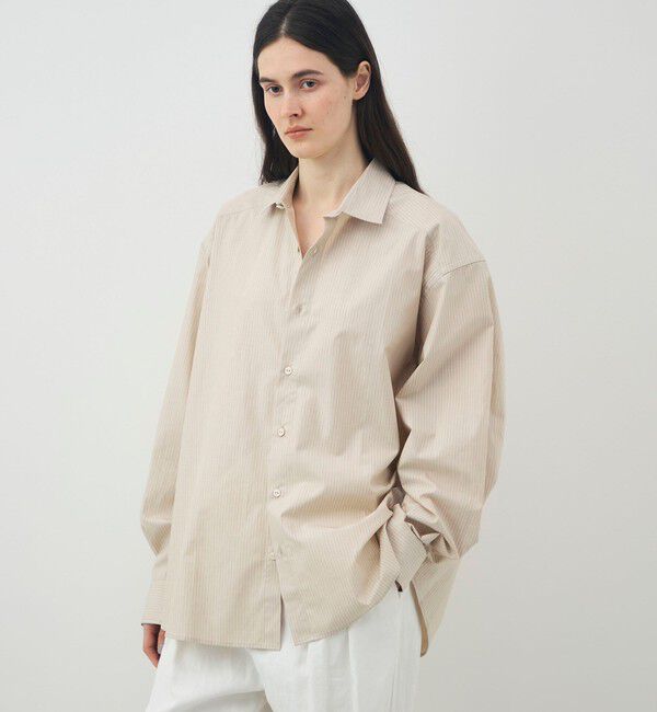TOMORROWLAND GOODS「BASERANGE CLAUDE コットンポプリンシャツ」|シャツ・ブラウス|