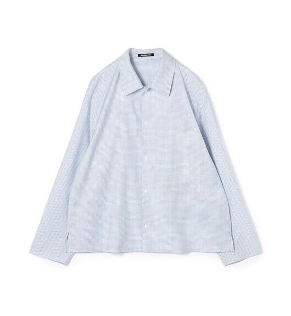 GALERIE VIE「プリムウール ドロップショルダーシャツ」|シャツ・ブラウス|64 ブルー系