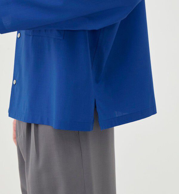 GALERIE VIE「プリムウール ドロップショルダーシャツ」|シャツ・ブラウス|