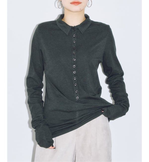  「SOFT JERSEY TOP：カットソー」|Tシャツ・カットソー|グレー