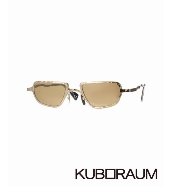 EYETHINK「KUBORAUM Z28 GD brown_gold Sunglasses」|サングラス|ゴールド