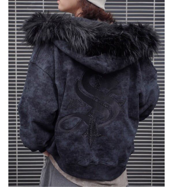 JOINT WORKS「SUPPLIER / サプライヤー FAUX FUR CROSS ZIP HOODIE」|パーカー|