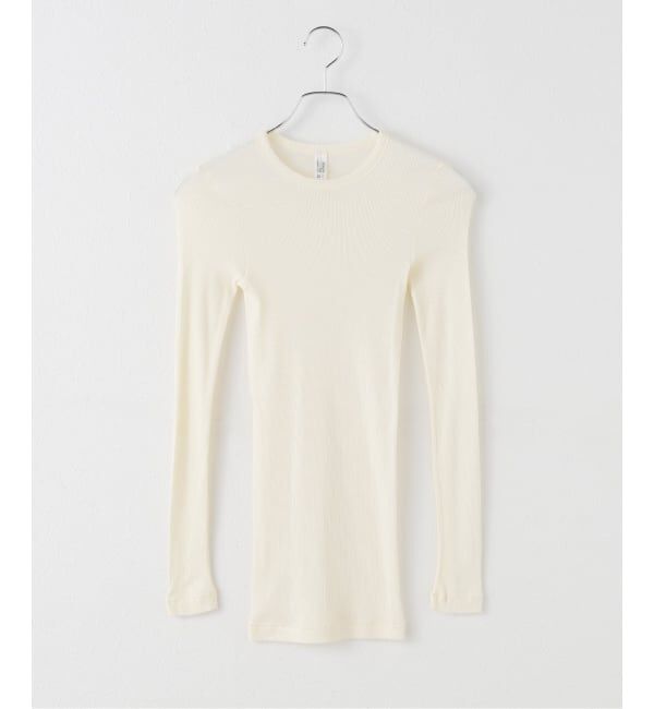 Plage「SOUPLE LUZ / スープレルース C/C RB C/N L/SL トップス」|Tシャツ・カットソー|