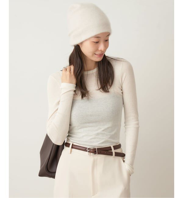 Plage「SOUPLE LUZ / スープレルース C/C RB C/N L/SL トップス」|Tシャツ・カットソー|