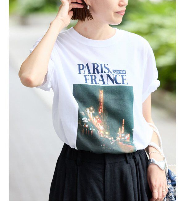 SLOBE IENA「《追加》PARIS NIGHT フォトTEE」|Tシャツ・カットソー|
