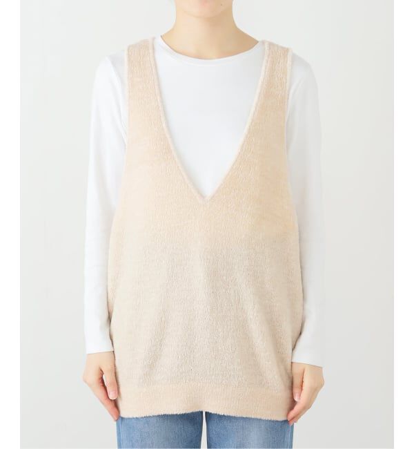 SLOBE IENA「モールベスト」|ベスト・ジレ|ナチュラル