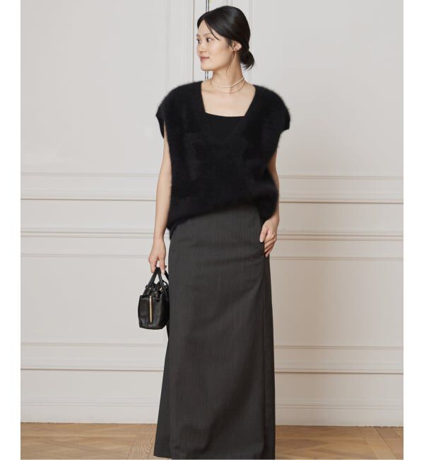 IENA LA BOUCLE「IENA LA BOUCLE ファーニットベスト」|ベスト・ジレ|