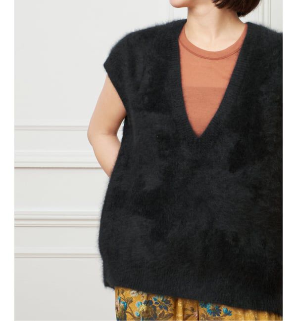 IENA LA BOUCLE「IENA LA BOUCLE ファーニットベスト」|ベスト・ジレ|