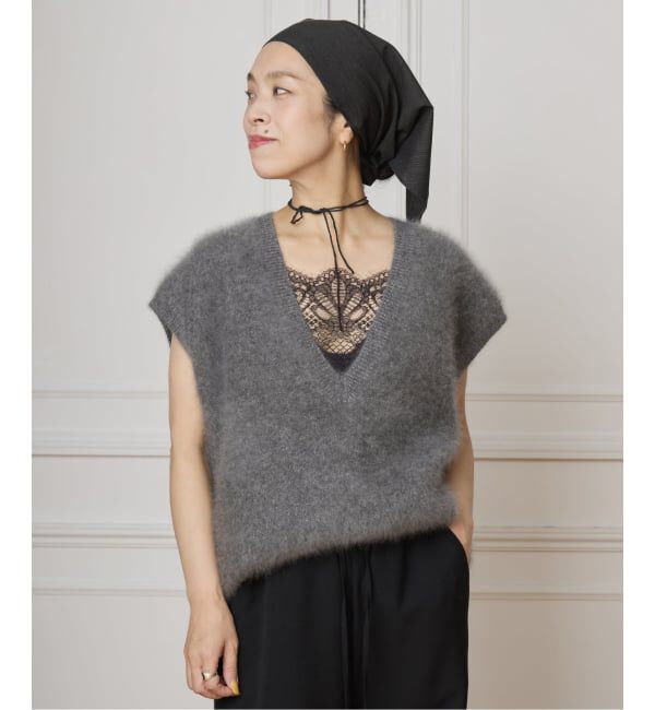 IENA LA BOUCLE「IENA LA BOUCLE ファーニットベスト」|ベスト・ジレ|