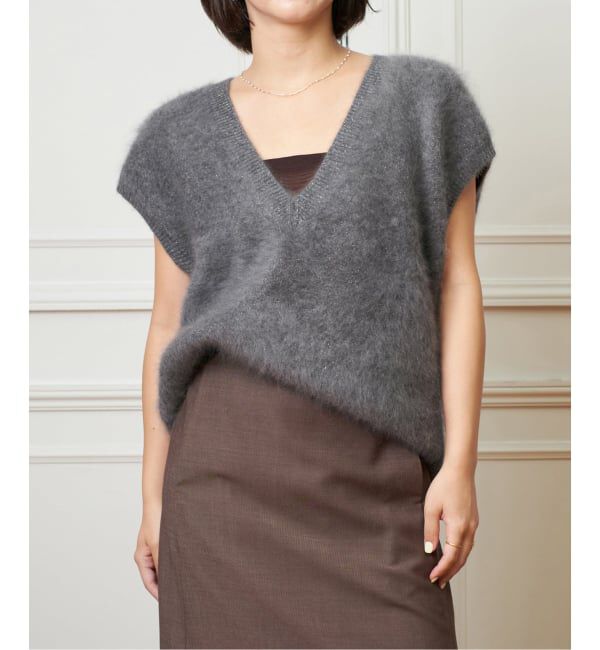 IENA LA BOUCLE「IENA LA BOUCLE ファーニットベスト」|ベスト・ジレ|