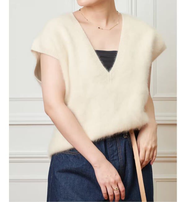 IENA LA BOUCLE「IENA LA BOUCLE ファーニットベスト」|ベスト・ジレ|