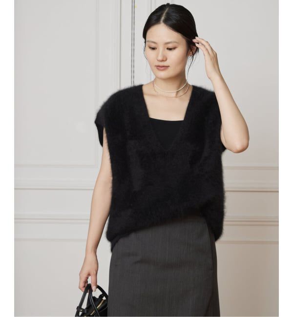 IENA LA BOUCLE「IENA LA BOUCLE ファーニットベスト」|ベスト・ジレ|