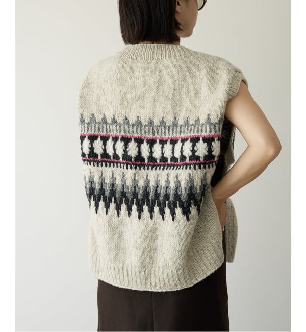 IENA LA BOUCLE「IENA LA BOUCLE ノルディックハンドニットベスト」|ベスト・ジレ|