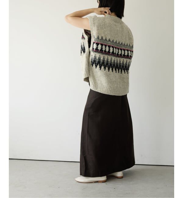 IENA LA BOUCLE「IENA LA BOUCLE ノルディックハンドニットベスト」|ベスト・ジレ|