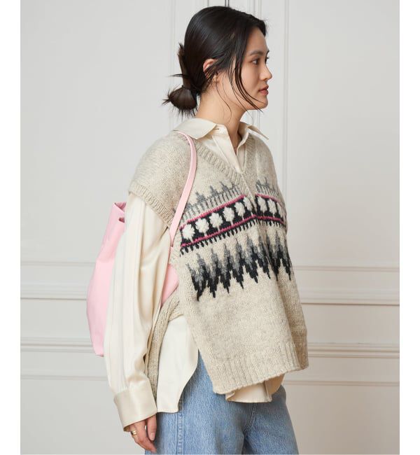IENA LA BOUCLE「IENA LA BOUCLE ノルディックハンドニットベスト」|ベスト・ジレ|