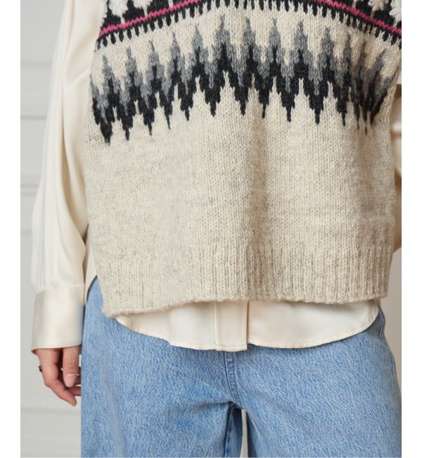 IENA LA BOUCLE「IENA LA BOUCLE ノルディックハンドニットベスト」|ベスト・ジレ|